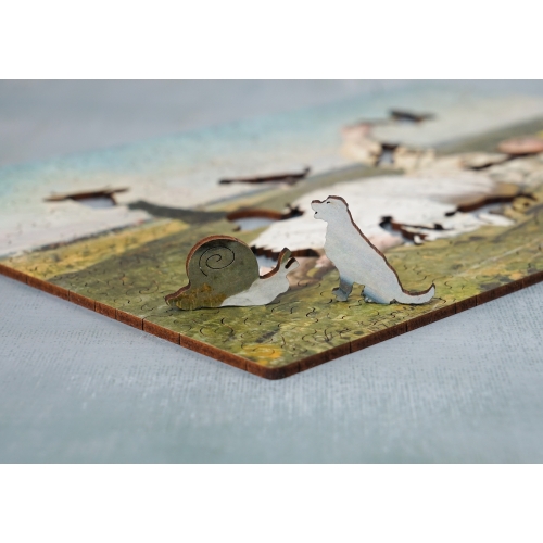 Drewniane puzzle A4 Chełmoński Babie lato 165 el.